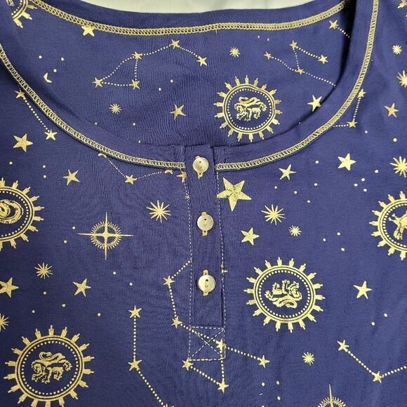 BLACKMILK magic mascots navy blue and gold long sleeve comfy top‎ Harry Potter L - Picture 5 of 10